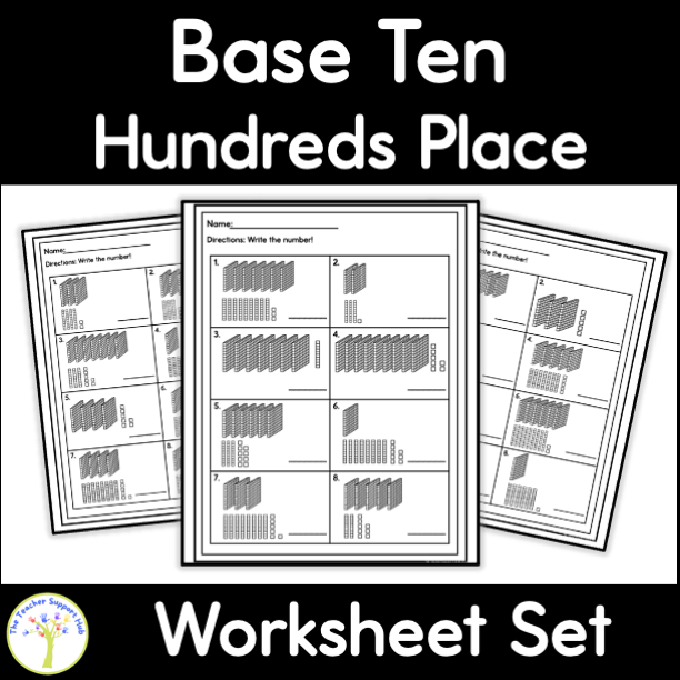 Place Value Hundreds Worksheet - The Teacher Support Hub